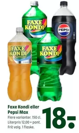 Faxe - Kondi eller Pepsi Max