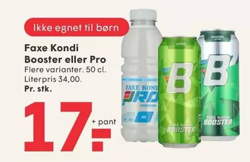 Faxe - Kondi Booster eller Pro