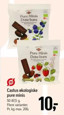 Pure Minis Date Bars