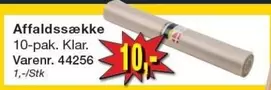 Affaldssække 10-pak. Klar.
