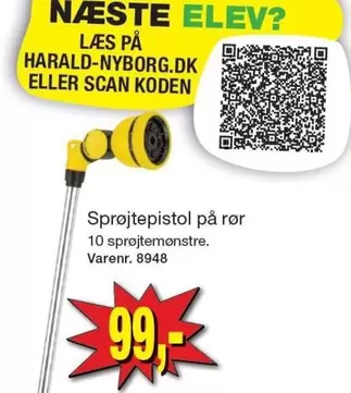 Sprøjtepistol på rør