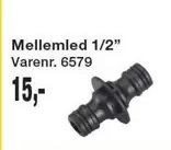 Mellemled 1/2" Varenr. 6579