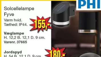 Solcellelampe Fyve Væglampe