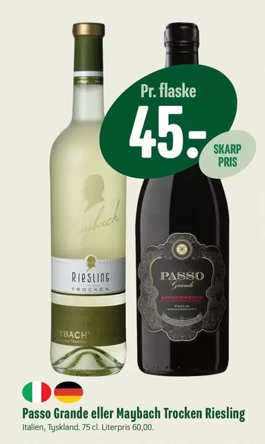 Passo Grande eller Trocken Riesling
