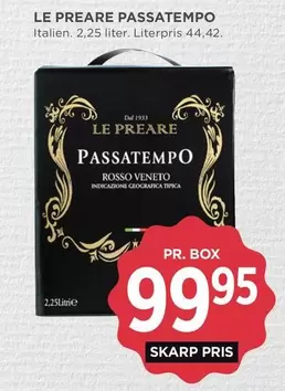 PASSATEMPO ROSSO VENETO