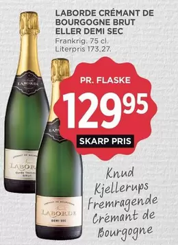 CRÉMANT DE BOURGOGNE BRUT ELLER DEMI SEC