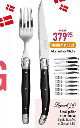 Steakgafler eller knive