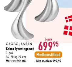 Cobra lysestagesæt