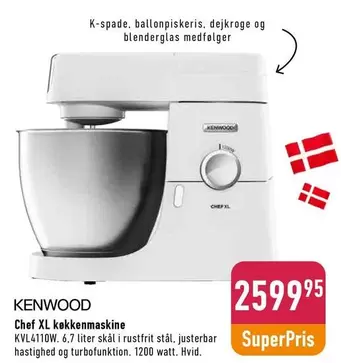 Kenwood - Chef XL køkkenmaskine KVL4110W