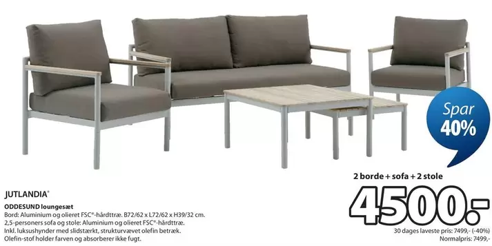 ODDESUND loungeset