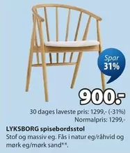 Natur - LYKSBORG spisebordsstol