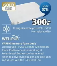 Den - VARDO memory foam pude