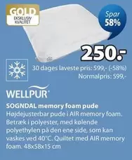 Den - SOGNDAL memory foam pude