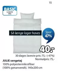 JULIE sengetøj