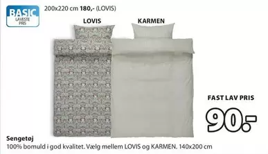 LOVIS og KARMEN sengesett