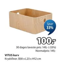 VITUS kurv Krydsfiner