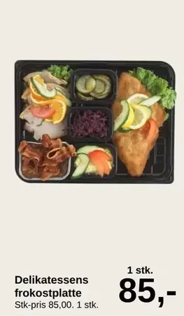 Delikatessens frokostplatte