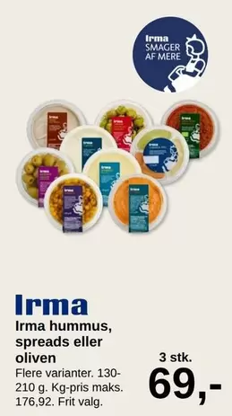hummus, spreads eller oliven