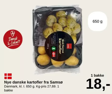 Nye danske kartofler fra Samsø