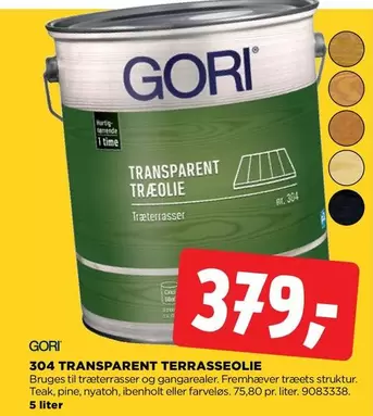 304 TRANSPARENT TERRASSEOLIE