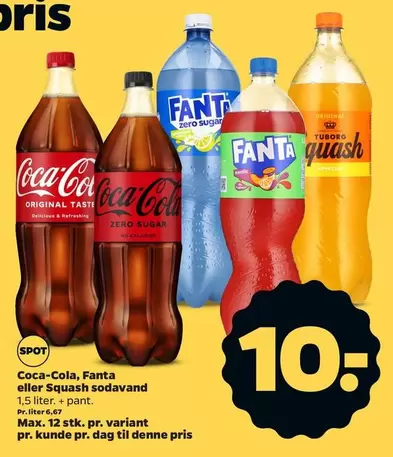 Coca Cola - Coca-Cola, Fanta eller Squash sodavand