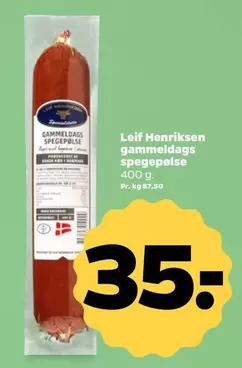 Gammeldags Spegepølse