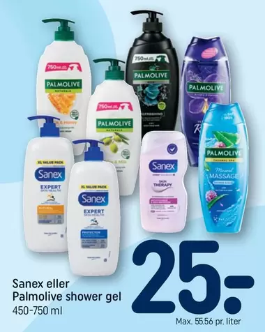 Sanex eller Palmolive shower gel