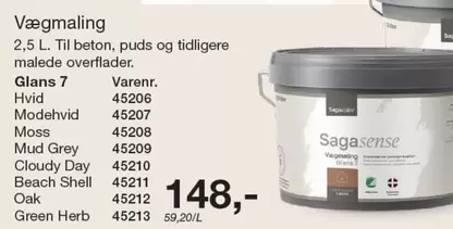 Shell - Vægmaling Glans 7
