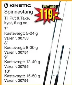 Spinnestang