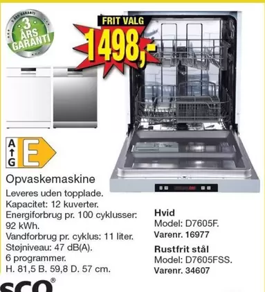 Opvaskemaskine