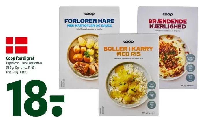FORLOREN HARE MED KARTOFLER OG SAUCE, BOLLER I KARRY MED RIS, BRÆNDENDE KJÆRLIGHED