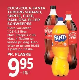 Coca Cola - COCA-COLA, FANTA, TUBORG SQUASH, SPRITE, FUZE, RAMLÖSA ELLER SCHWEPPES