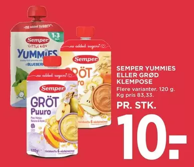YUMMIES ELLER GRØD KLEMSE