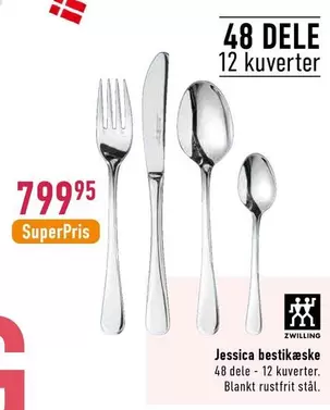 Jessica bestik sæt