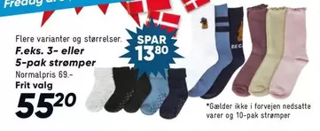 5-pak strømper