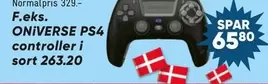 ONIVERSE PS4 controller i sort