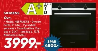Siemens - Ovn HO574AER3
