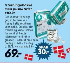 Isterningebakke med push&twist effekt