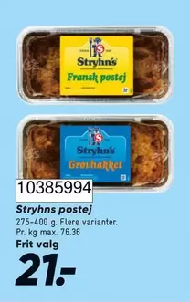 Stryhns poste j 10385994