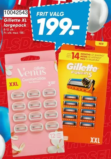 Gillette XL largepack