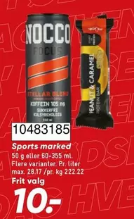 Focus - NOCCO FOCUS, Protein Bar Peanut & Caramel