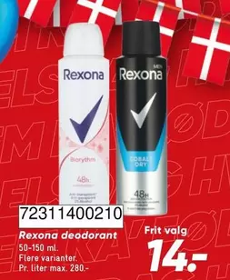Rexona deodorant 72311400210
