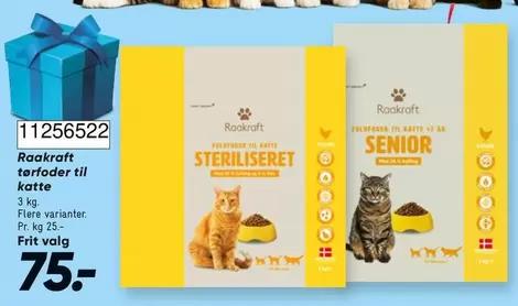 Råkraft tørfoder til katte