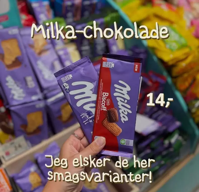 Milka-chokolade Biscoff