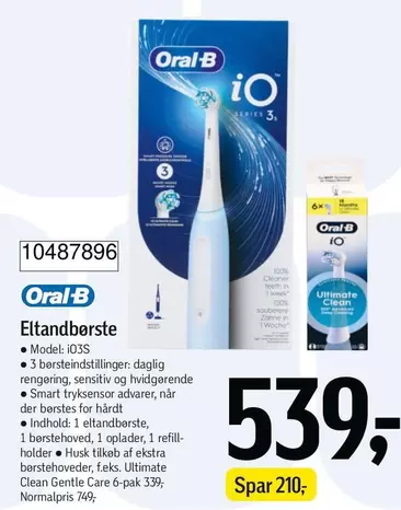Oral B - Oral-B iO Series 3 Elstandbørste