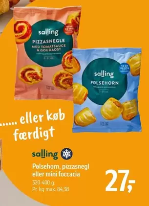 Pølsehorn, pizzasnøgle eller mini focaccia