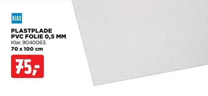 PLASTPLADE PVC FOLIE 0,5 MM 70 x 100 cm