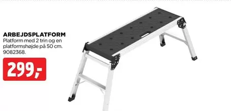 ARBEJDSPLATFORM Platform med 2 trin og en platformshøjde på 50 cm. 9082368