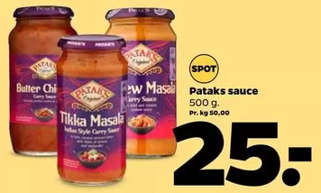 Pataks sauce