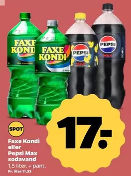 Faxe - Kondi eller Pepsi Max sodavand